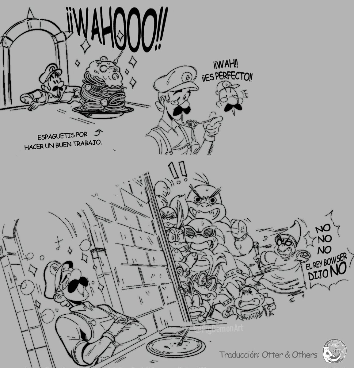 OtterAndOthers's tweet photo. Paseo por el castillo.

Después del secuestro de Luigi, Bowser se ofreció a hacerle un recorrido mientras arreglaban sus asuntos.

Artista: @/pigdemonart
#bowuigi https://t.co/XS686pdxWs