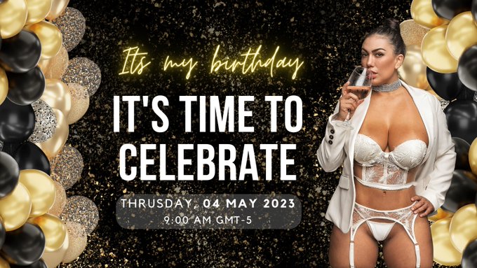 Tomorrow I will be celebrating my birthday (Official Day May 6). Join me tomorrow on my broadcast. Special<a href="/tag/onlyfans"class="tags"><span>#onlyfans</span></a>