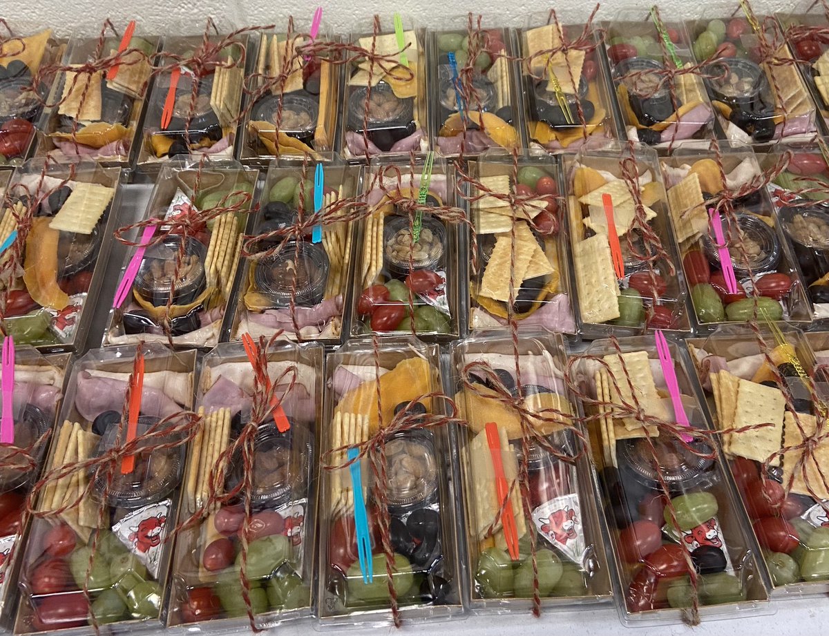 Our Teacher Appreciation Week celebration continued today with charcuterie boxes from Administration.