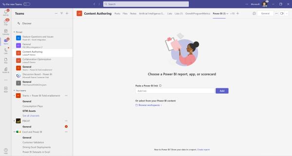 PowerBIFeeds's tweet photo. #News: Announcing: Now you can use item links to configure Power BI Tabs in Microsoft Teams #powerbi https://t.co/XMdasvSByI https://t.co/6syc6WI8DT