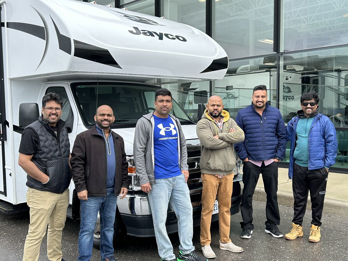 WillemWoudwyk's tweet image. Great group of friends and cricket team  got together to purchase and timeshare a Jayco Redhawk. What a great idea!! #LetsJayco #owascorvcenter #campingseasonishere #clarington #cricketlovers