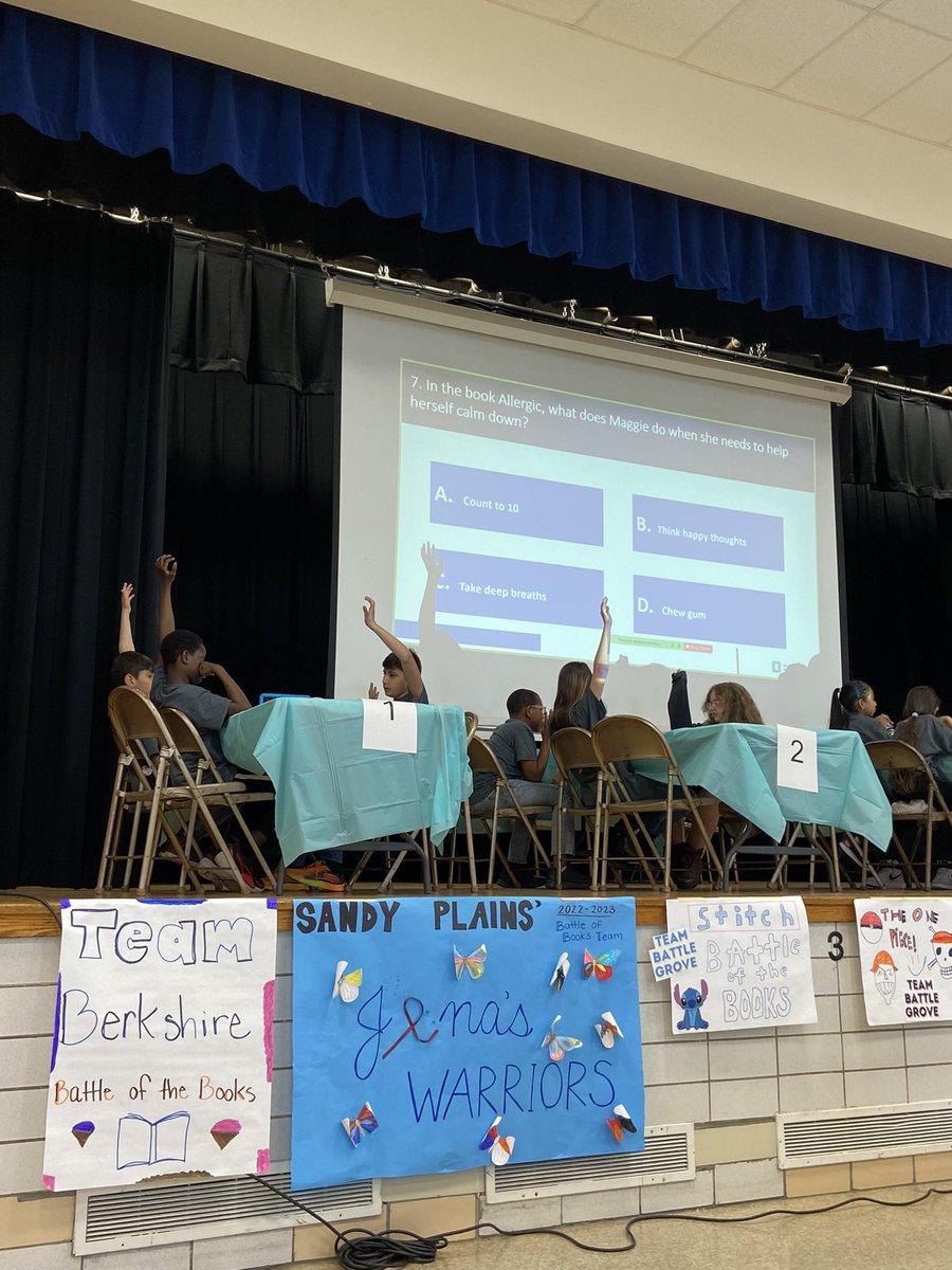 I am SO PROUD of this amazing group of readers! What a great Battle of the Books competition tonight hosted by @bcplinfo. We enjoyed reading this year’s MD Black Eyed Susan nominees! 📚🌻#bcpslms