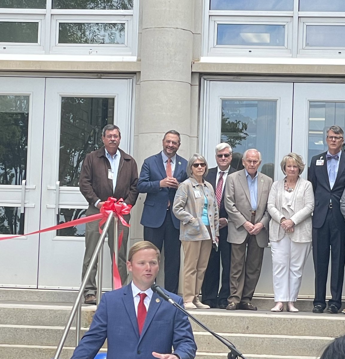 Excited to attend the AHS Ribbon Cutting Ceremony today. State of the art renovations, great student performances, collaborative leadership, and engaged stakeholders- Blue Comets! #TriadRST