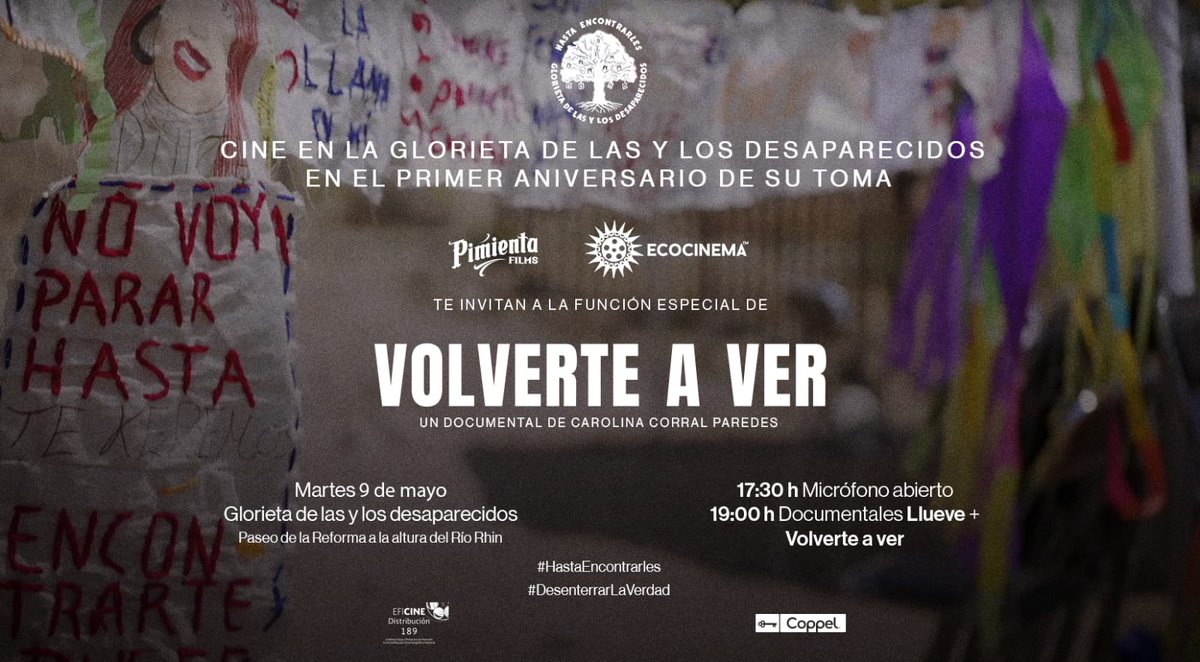 Glorieta de las y los Desaparecidos tweet media