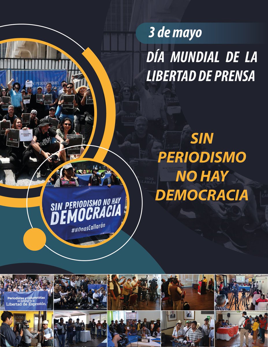 radionakoj's tweet photo. #SinPeriodismoNoHayDemocracia | Día Mundial de la Libertad de Prensa

Condenamos los ataques a la libertad de expresión y de prensa y exigimos al Estado de Guatemala la protección y el respeto a este derecho fundamental en una sociedad democrática.

#NoNosCallarán https://t.co/Eqcp56zsTl
