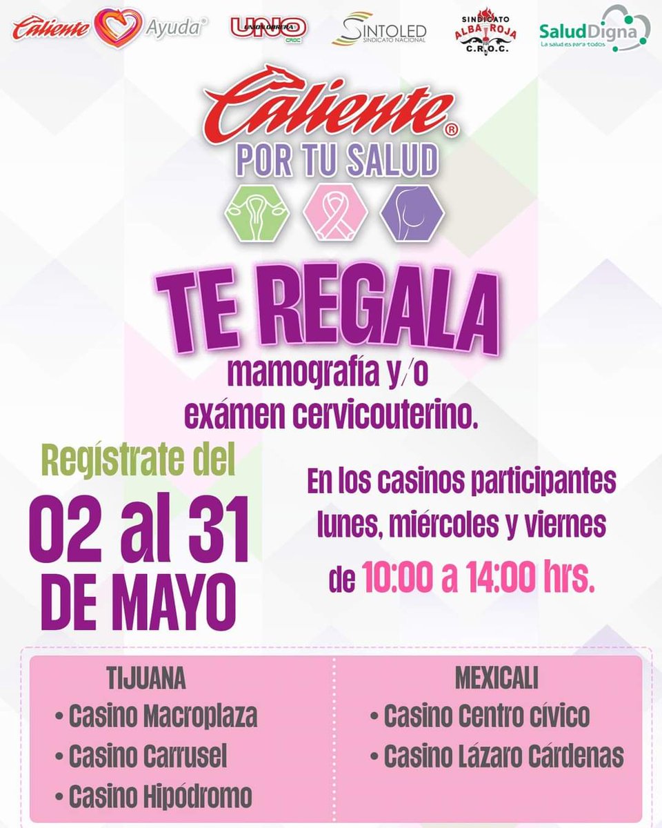 ALTO_IMPULSO_mx's tweet photo. CALIENTE ®️ 
Por tu salud te regala mamografía y/o examen cérvicouterino . 

👇🏻👇🏻👇🏻👇🏻👇🏻 https://t.co/GTkxhcnFm9