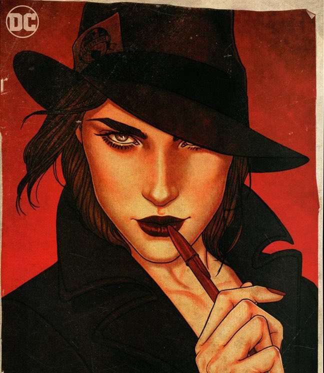 BitsieTulloch's tweet photo. These first 2 images were the ones I texted to our fab costume designer Katrina McCarthy when I pitched her ‘Lois wears a fedora’ in an episode. Was so glad she and the showrunners approved it. I love paying homage to the Lois of the comic books 💜 #SupermanAndLois https://t.co/xV8SMFzGQn