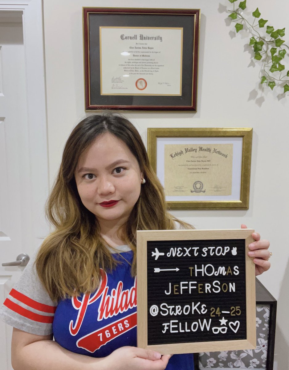 cleozreyesmd's tweet image. I am so excited to share that I will be serving as the Chief Neurology Resident starting this July  @LVHNeuroscience and will be pursuing my Stroke Fellowship at Thomas Jefferson University!! @NeuroatJeff @TjuhNeurology #stroketwitter #stroke