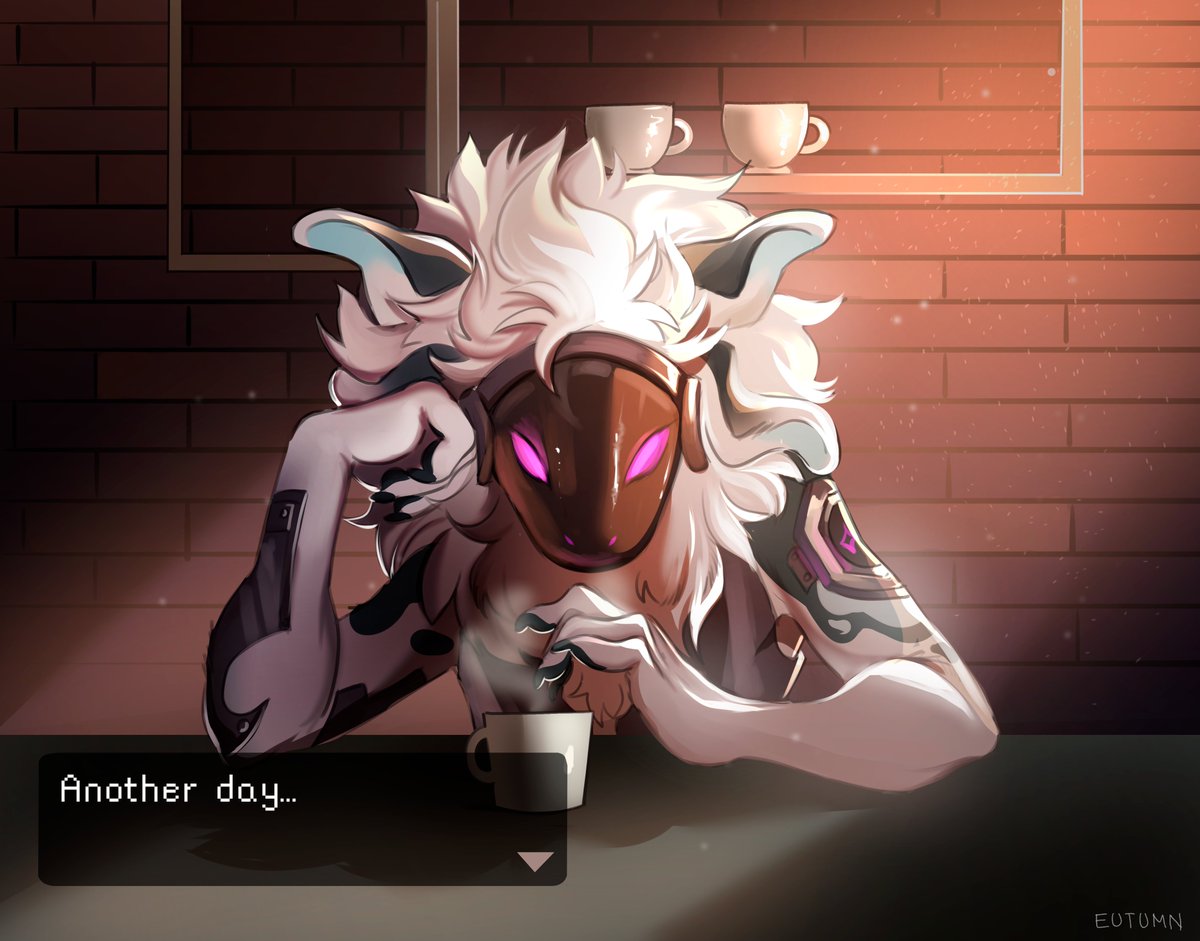 eutumned's tweet photo. coffee talk game vibes for jedijoe over discord ☕️🍩 https://t.co/w23OAgtKbW
