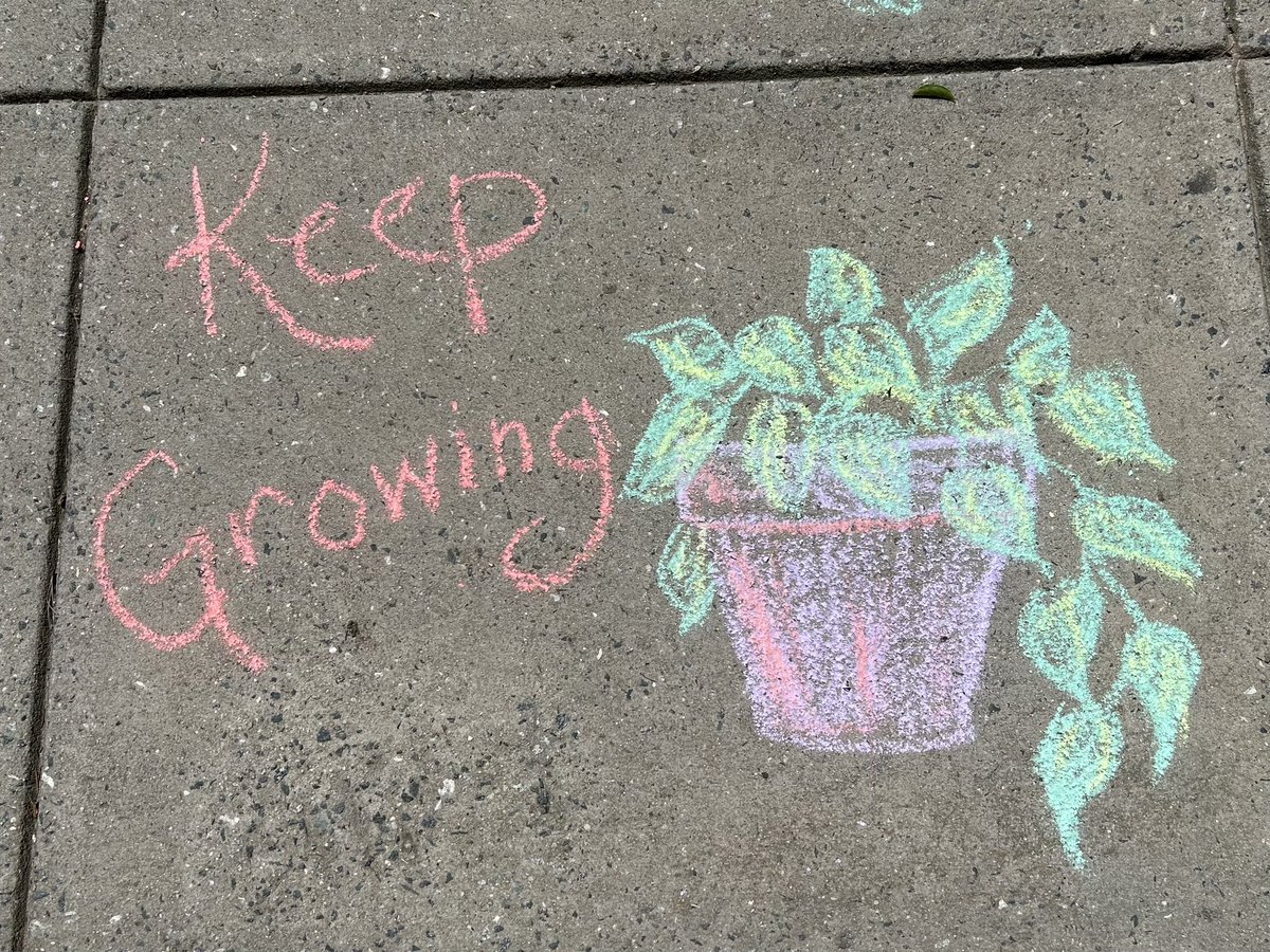 jl_coffman's tweet photo. Bubbles and sidewalk chalk to celebrate a group of students who has been such a joy- even through a pandemic.

I know they will keep growing and supporting each other.

Shout out to our grads-2 PhDs, 1 MS, and our undergrads (missing 1!). 

A productive year all around! https://t.co/Js01PwJkJY