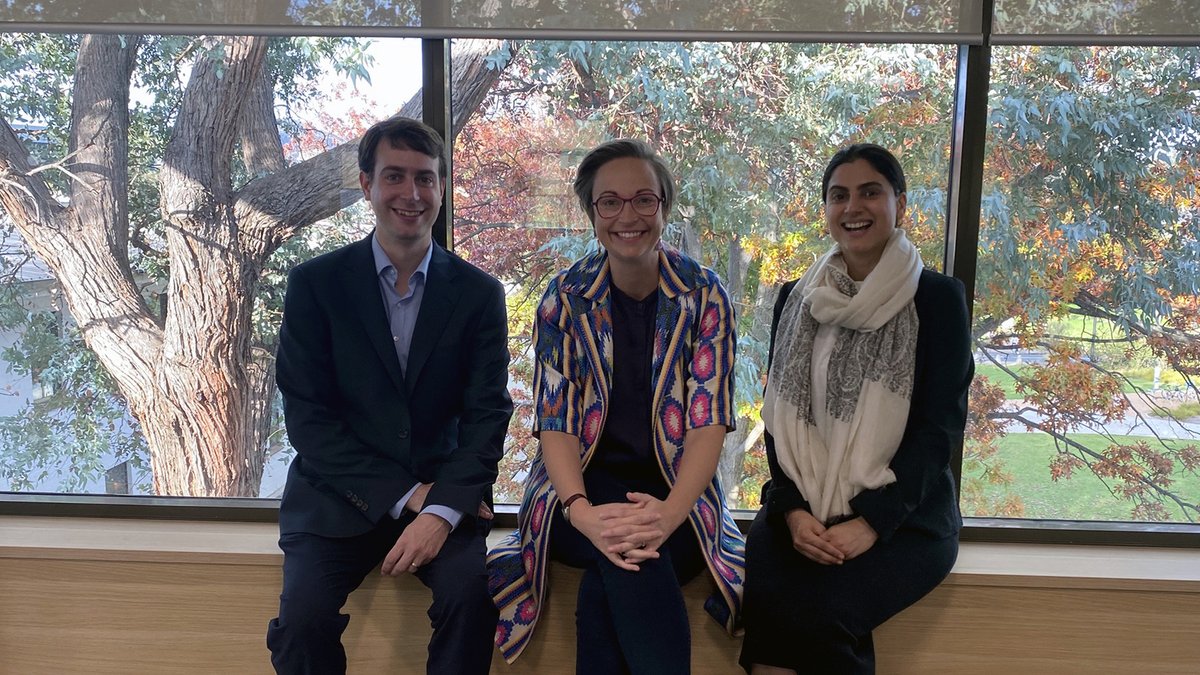 It has been wonderful to work side-by-side with visiting scholar Swati Punia from @CCGNLUD on our #AICCTP @dfat  funded research project investigating blockchain and technical standards in 🇮🇳 & 🇦🇺 (Image of @HarryRofl, @Swati__Punia & @_JohannaWeaver at @ANU_Law).
1/3🧵