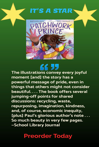 Thank you Mom! @sljournal gave Patchwork Prince a starred review.