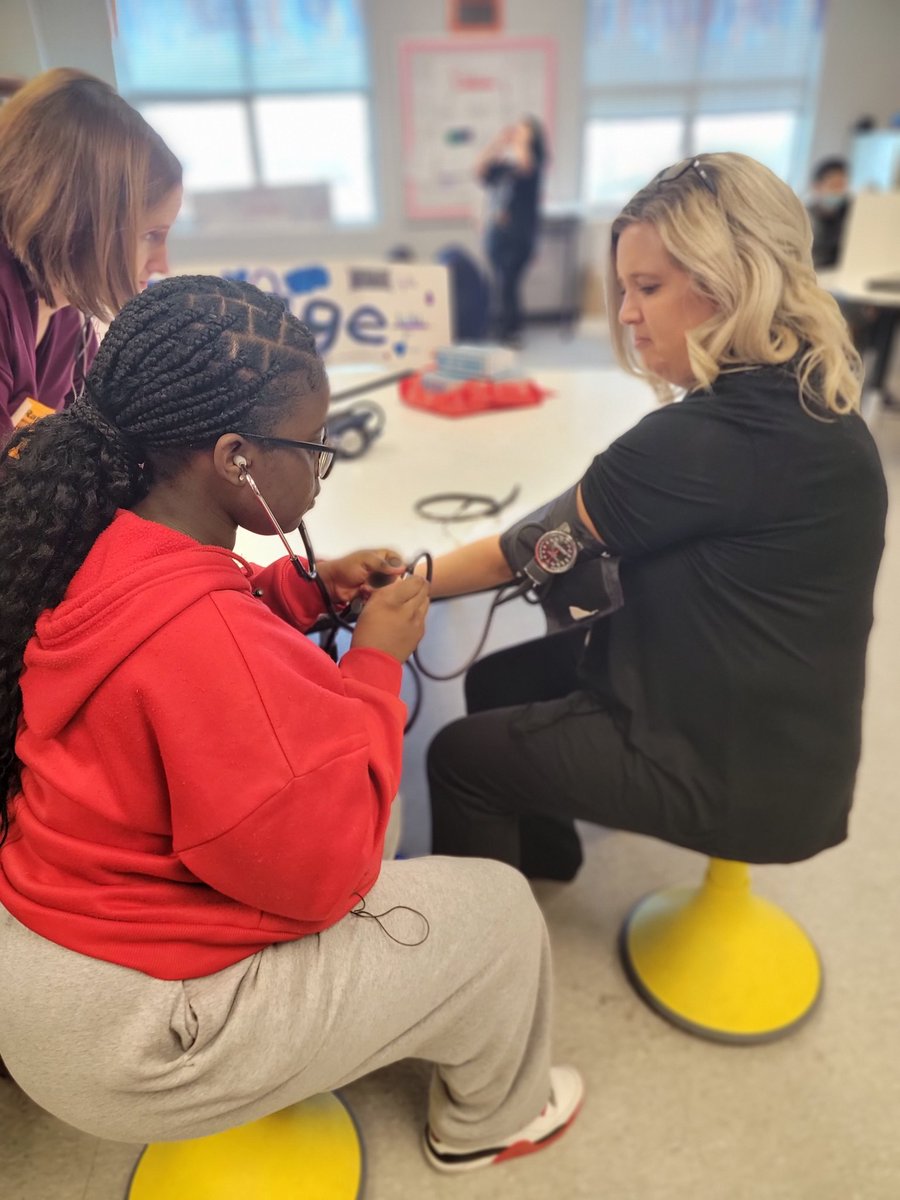 RamseyMS_JCPS's tweet photo. When your principal jumps right in as a patient to provide students hands-on learning experiences & real world application at our RAMpage Clinic! Just more proof that our principal is a RAMtastic leader who always Serves to be Great! #happyprincipalsweek @RamseyPrincipal https://t.co/X5i5JbIatL