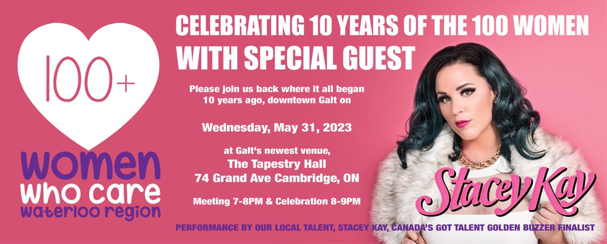 jeffchase_'s tweet image. Come out and help celebrate 10 yrs of 100 Women Who Care Waterloo Region🎉 Consider becoming a member and giving back to your community! @100WomenKCW @whaley_chase @lindsaykennyTD @NickPodetz_TD @Anna_Iacobelli