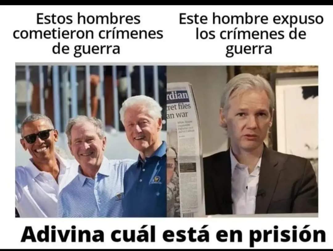 Y para recordar el #DiaMundialDeLaLibertadDePrensa les dejó esto....

Libertad para #JulianAssange ✊🏻