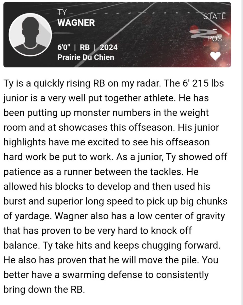 Appreciate the recognition in Southwest WI Names to Know! <a href="/PrepRedzoneWI/">Prep Redzone Wisconsin</a> <a href="/MJ_NFLDraft/">Mark Johnson</a> 

prepredzone.com/2023/04/4-sout…