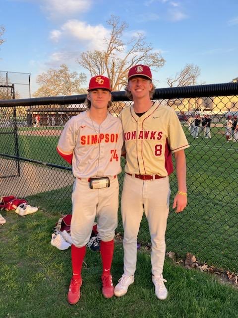 First college game against each other after being teammates the last four years at Burke ⁦<a href="/FerrinDalton/">Dalton Ferrin</a>⁩ ⁦<a href="/michaelmatejka6/">Mike</a>⁩