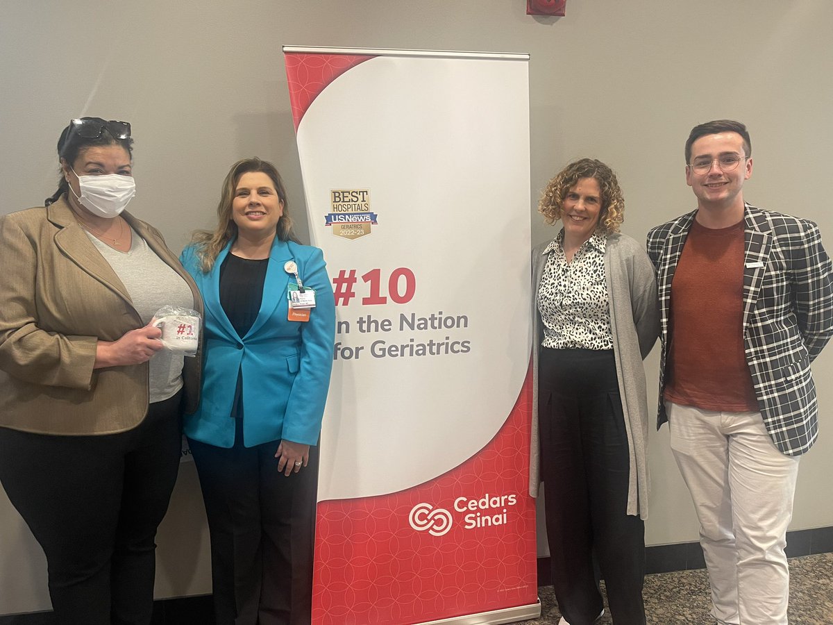 SonjaRosenMD's tweet photo. We were so honored to share our age-friendly work across @CedarsSinai health system with @TheIHI today. Thank you to all of our teams integrating the #4Ms across our health system. #AgeFriendlyHealthSystem #AFHS #Geriatrics #ModelsofCare https://t.co/pO1OqqcPxc