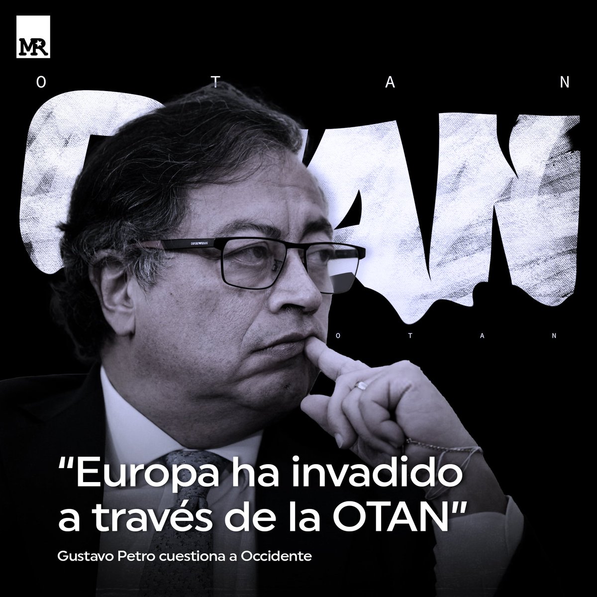 🇨🇴🗣 El presidente d #Colombia, <a href="/petrogustavo/">Gustavo Petro</a>, cuestionó la doble moral d Occidente en torno al conflicto en #Ucrania, ya q mientras la Unión Europea y #EEUU hablan de estar en contra d la operación militar rusa, ellos han invadido, tanto en América Latina como en Oriente Medio.