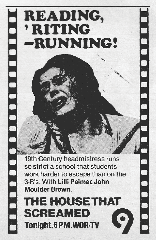 more local tv horror movie promo ads found in tv guide from 1978-- saturday, may 20th &amp; sunday, the 21st, ny channel 9/wor.