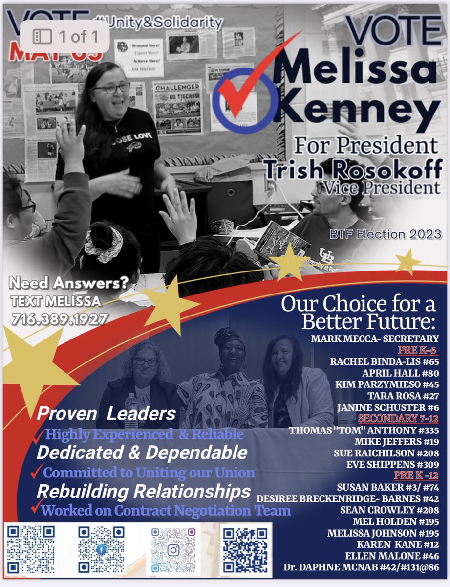 kenney912's tweet photo. @unitingOURunion two more days and elections begin. Please vote for the team that has experience and fresh new ideas of newcomers to the committee. https://t.co/P3VFWovaus