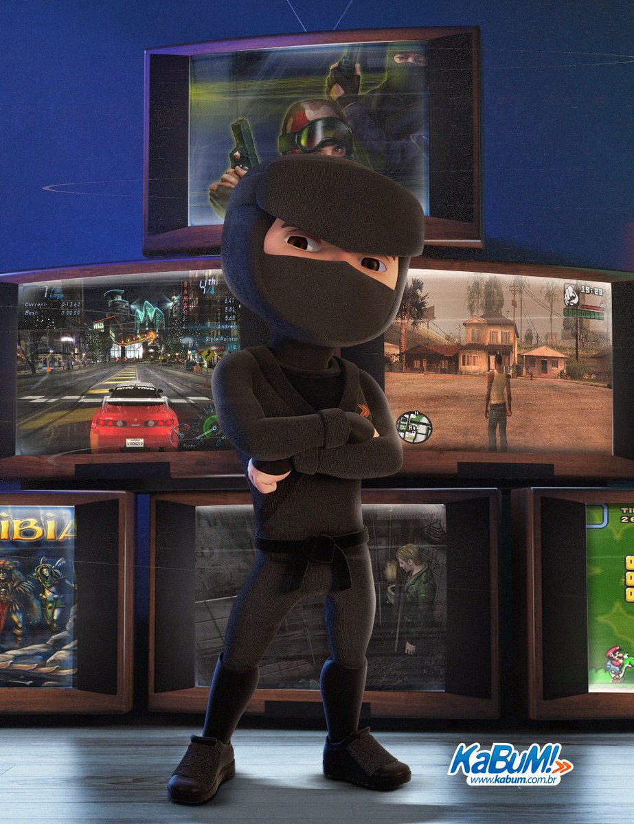 kabumcombr's tweet image. #ContaProNinja, quais jogos você cresceu jogando?
O Ninja começa: CS 1.6, Gunbound, GTA Vice City, The Sims,  NFSU...
