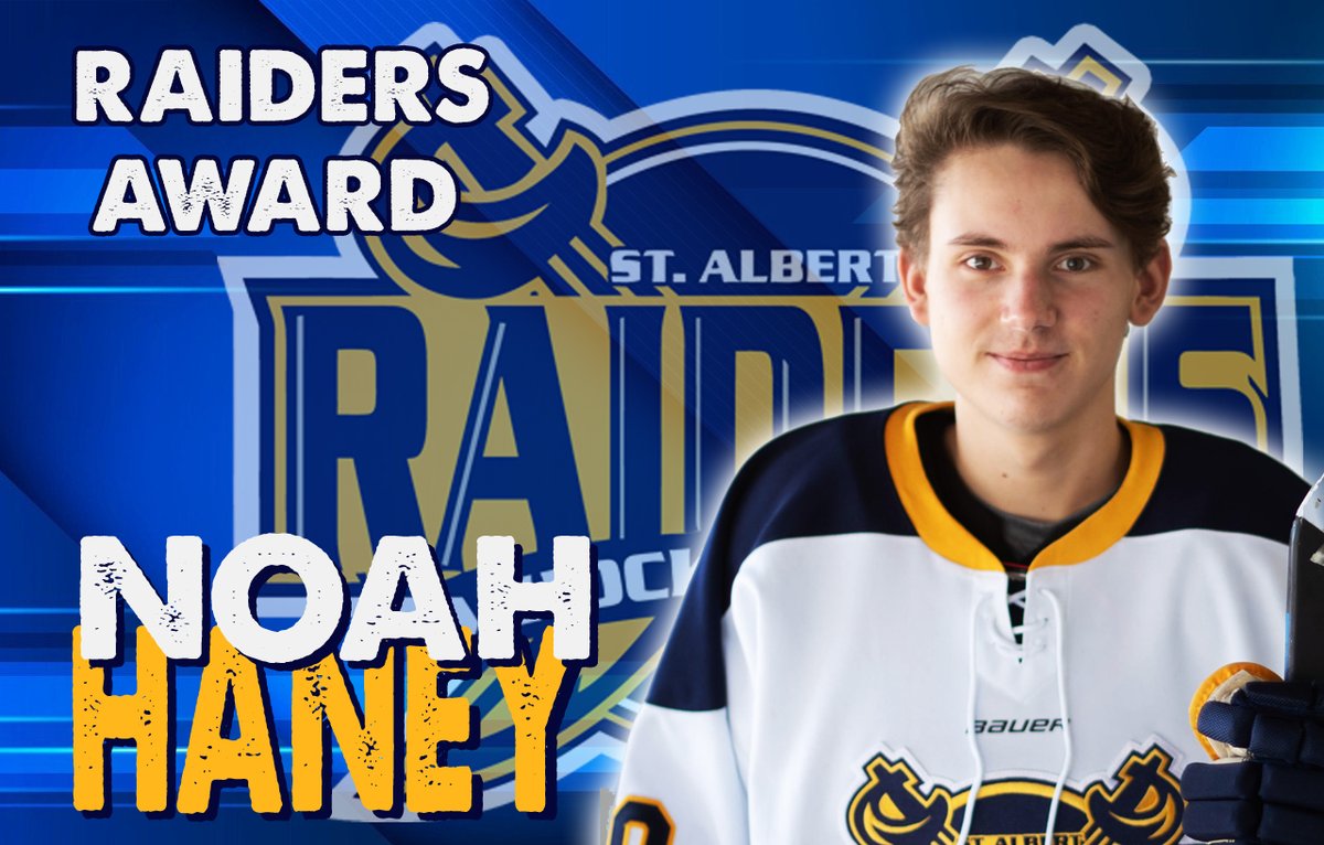 The Raiders award for leadership, personal integrity, community involvement and team spirit goes to #10 Noah Haney