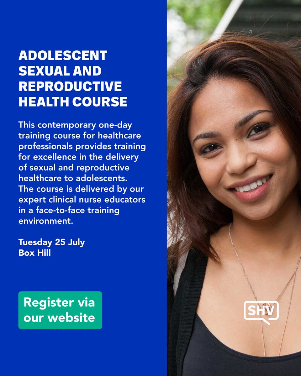 Registrations are now open for health care professionals: 
shvic.org.au/courses/nm?eve…