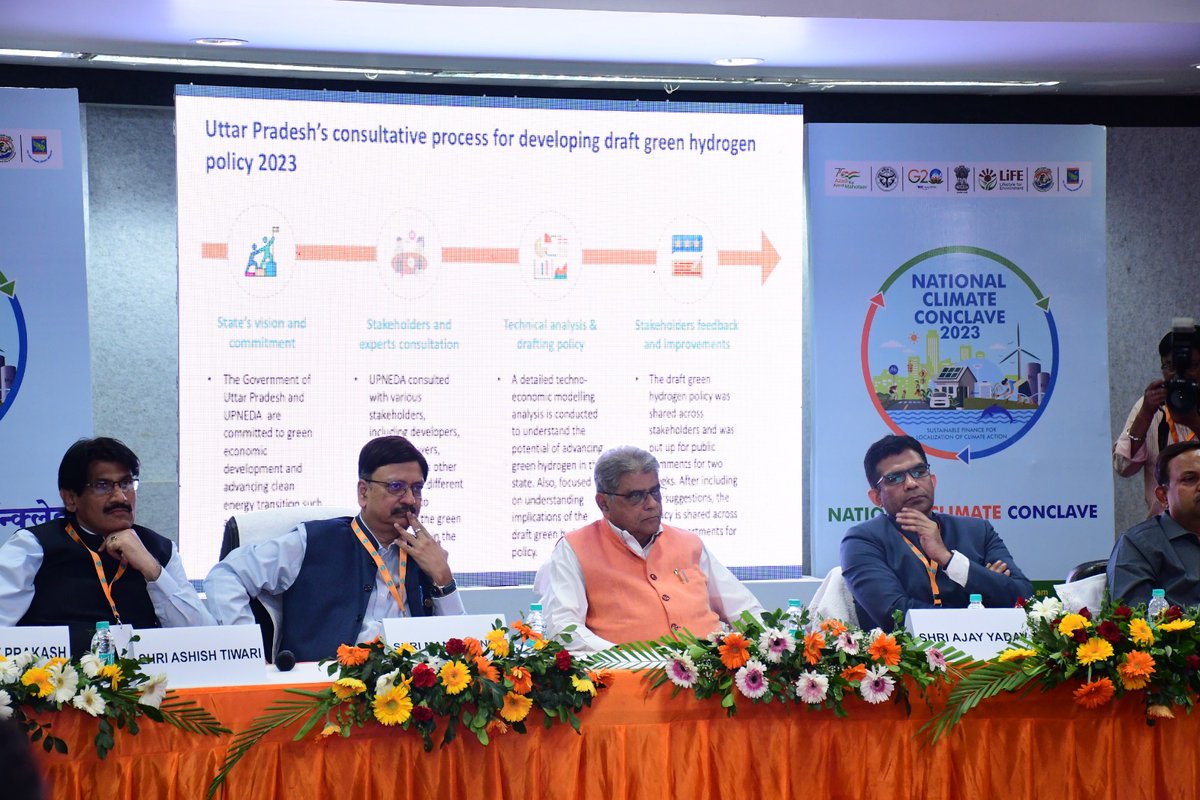 #Throwback | RMI India collaborated on a Spotlight Event on Advancing Green Hydrogen Ecosystem in Uttar Pradesh at @NCC_2023. Experts discussed opportunities & challenges, highlighting UP's proactive adoption of #GreenHydrogen.