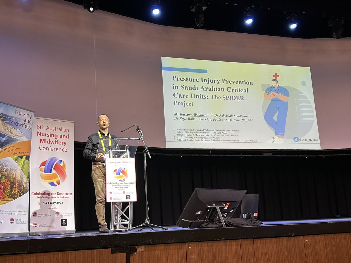 Am informative presentation by <a href="/Abu_Maysam/">بسام الشهراني | 🇸🇦 Bassam</a> Pressure injury prevention in ICU: The spider unit @ANMCONFERENCE #ANMC23 <a href="/jennysim_1/">Professor Jenny Sim (also on BlueSky)</a> <a href="/UoWnursing/">UOW School of Nursing</a>