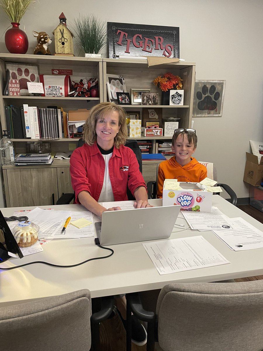 Christian cashed in his <a href="/ClassDojo/">ClassDojo</a> points to be the Assistant Principal🙌 <a href="/amoran4/">Amy Moran</a>