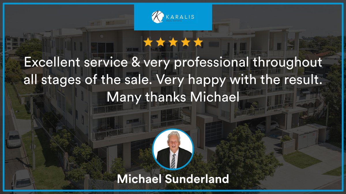 RealEstate4122's tweet photo. Our agent’s latest RateMyAgent review in Upper Mount Gravatt

https://t.co/Yu3WGBb2Jr

...
#ratemyagent #realestate #Karalis_Real_Estate https://t.co/9xH4SHXWNH
