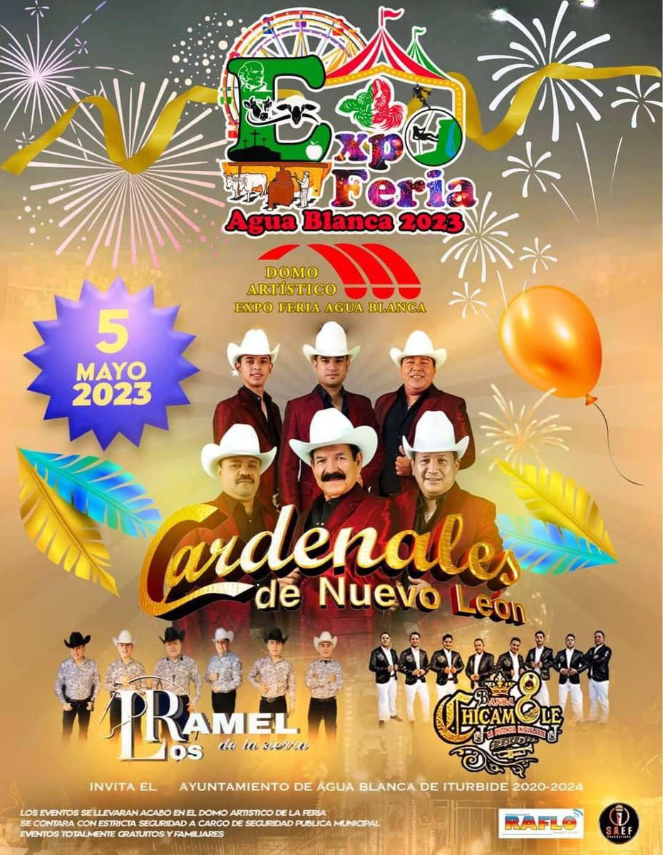 ¡Queridos amigos! Nos vemos en la Expo Feria Agua Blanca 2023 este próximo 5 de mayo. 
¡Los esperamos!