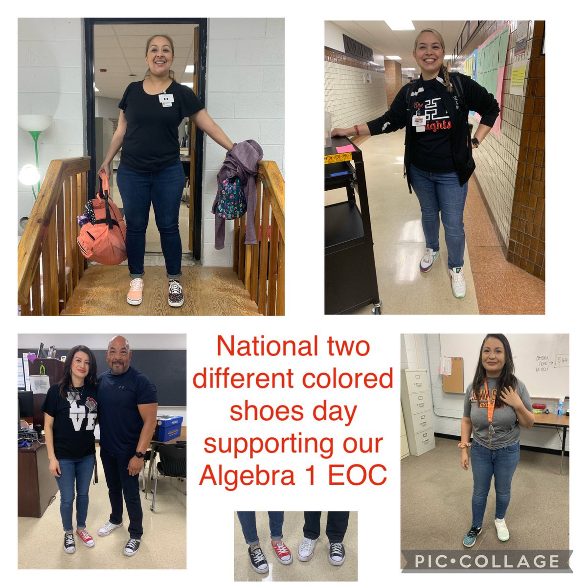 Stand out on your test and wear two different colored shoes and see where they take you👟Supporting our Algebra 1 EOC at the #KingdomOfChampions on National Two Different Colored Shoes Day ⚔️