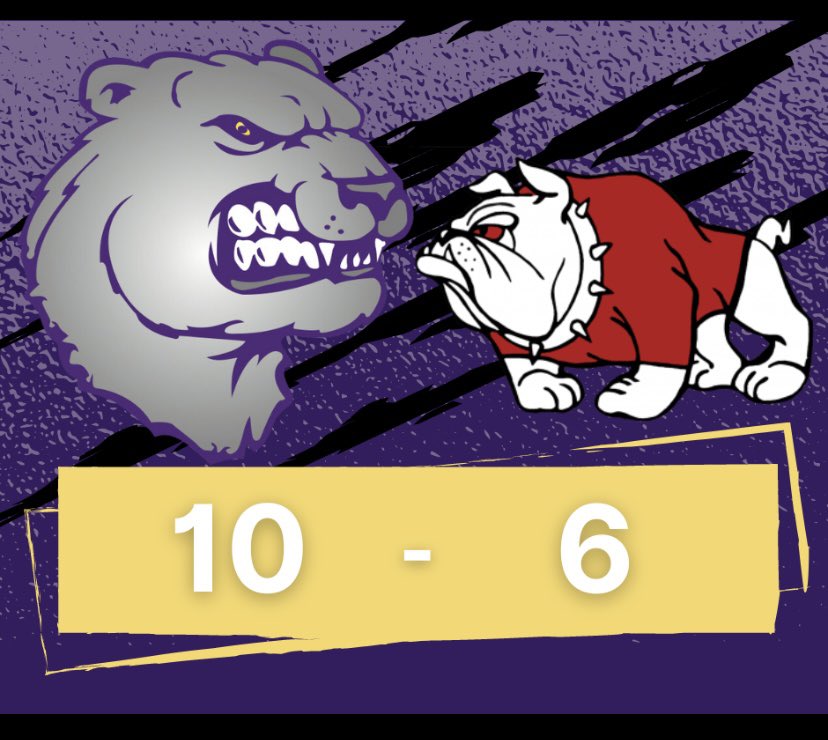 Bears move to 16-4 (7-1). Aiden Castile with the W out of the pen. Hogan Sedlock led the O w 3 hits (3B) along w Jake Sweetnich w 3 knocks (2 RBIs). Eric Freetage, Kyle Benson (2 RBIs), Griffin Cochran, &amp; Kyle Andrews each w 2 hits 😈. Back at it tomorrow 6pm.