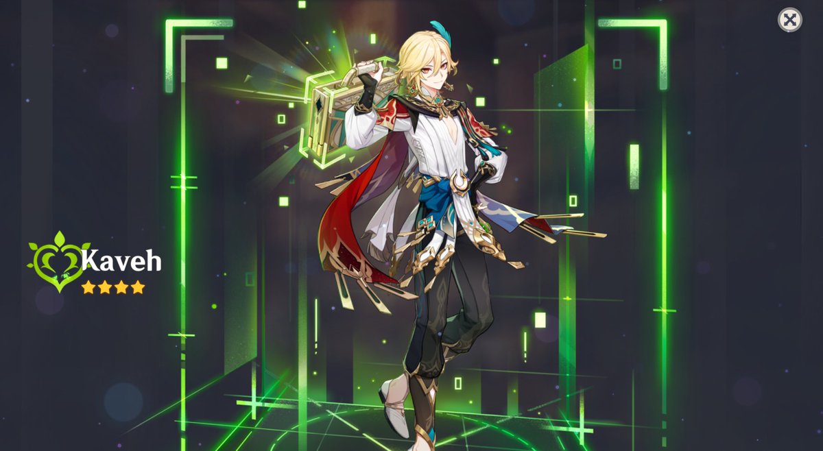 KAVEH IS HOME !! thank god the current on-going event for making my primo farming easier.. #GenshinImpact