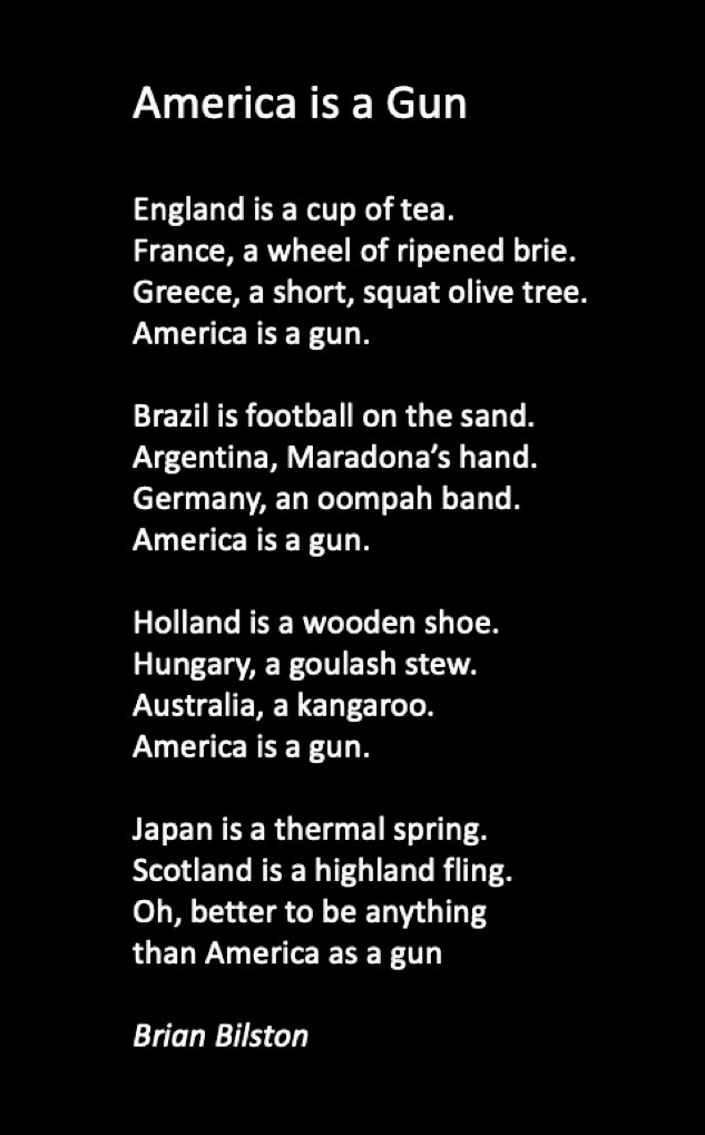 AuthorKimberley's tweet photo. America is a gun. https://t.co/6U2oitYzsl