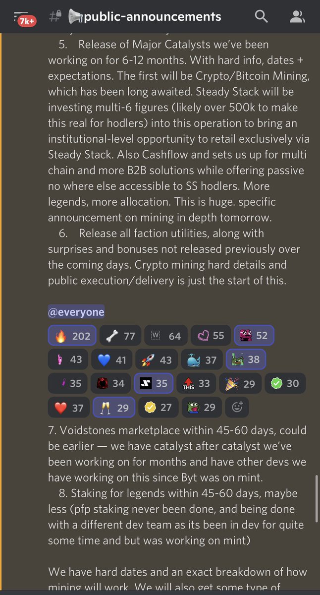 Major Update Announcement in the discord 🚨

Crypto Mining is coming sooner than anyone anticipated…

Along with considerable amount of alpha and updates. You can’t miss this announcement.

We’ve moved up timelines and are making up for tech issues to our communtiy immensely.