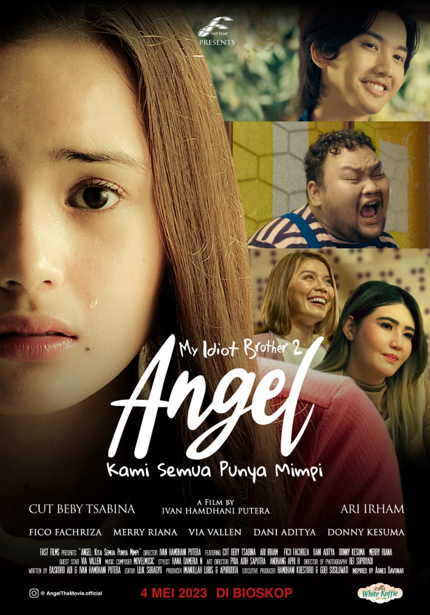 Trilala200's tweet photo. #SemuaPunyaMimpi
Angel The Movie adalah film yang disutradarai dan ditulis oleh Ivan Hamdani Putra beserta Baskoro Adi Wuryanto.
yang mana film dari rumah produksi Fast films ini merupakan sekuel dari film My Idiot Brother
tayang perdana hari ini 4 Mei 2023 https://t.co/sYTPqVC5Gf