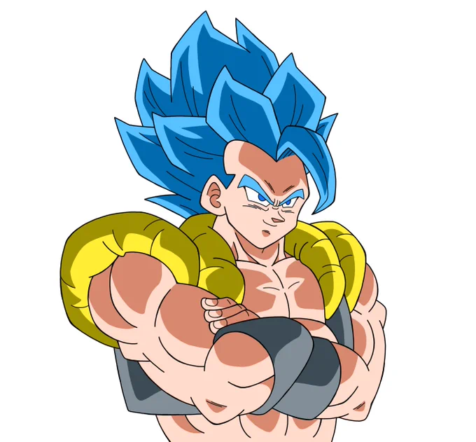 #ドラゴンボール 今日(昨日も?)はゴジータの日 ということで、ゴジータ・BRの 過去絵を載せておきますね