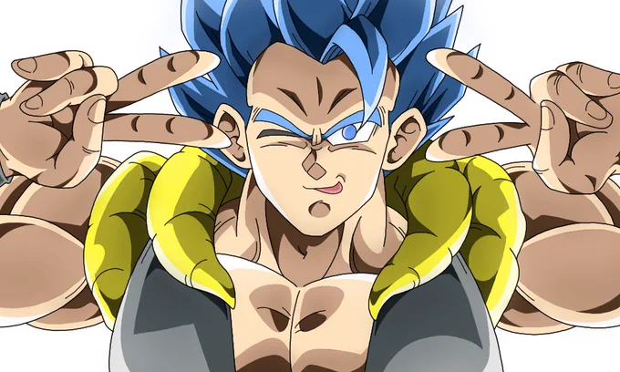 #ドラゴンボール 今日(昨日も?)はゴジータの日 ということで、ゴジータ・BRの 過去絵を載せておきますね