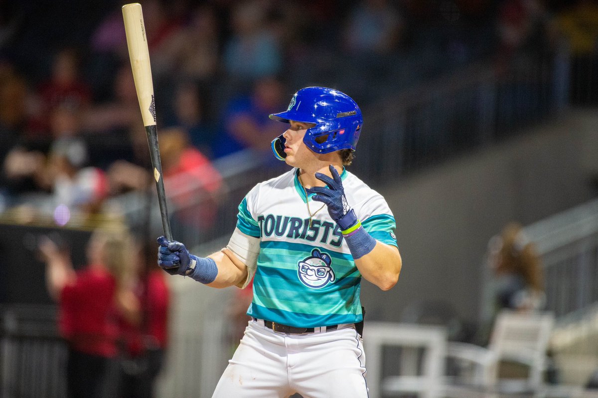 AstrosFuture's tweet photo. Drew Gilbert went 3-for-5 with 2 HR, 4 RBI for @GoTourists. He’s hitting .342 with 5 2B, 5 HR, 3 SB and a 1.051 OPS in 18 games. #Astros https://t.co/kJlqTmPoVL