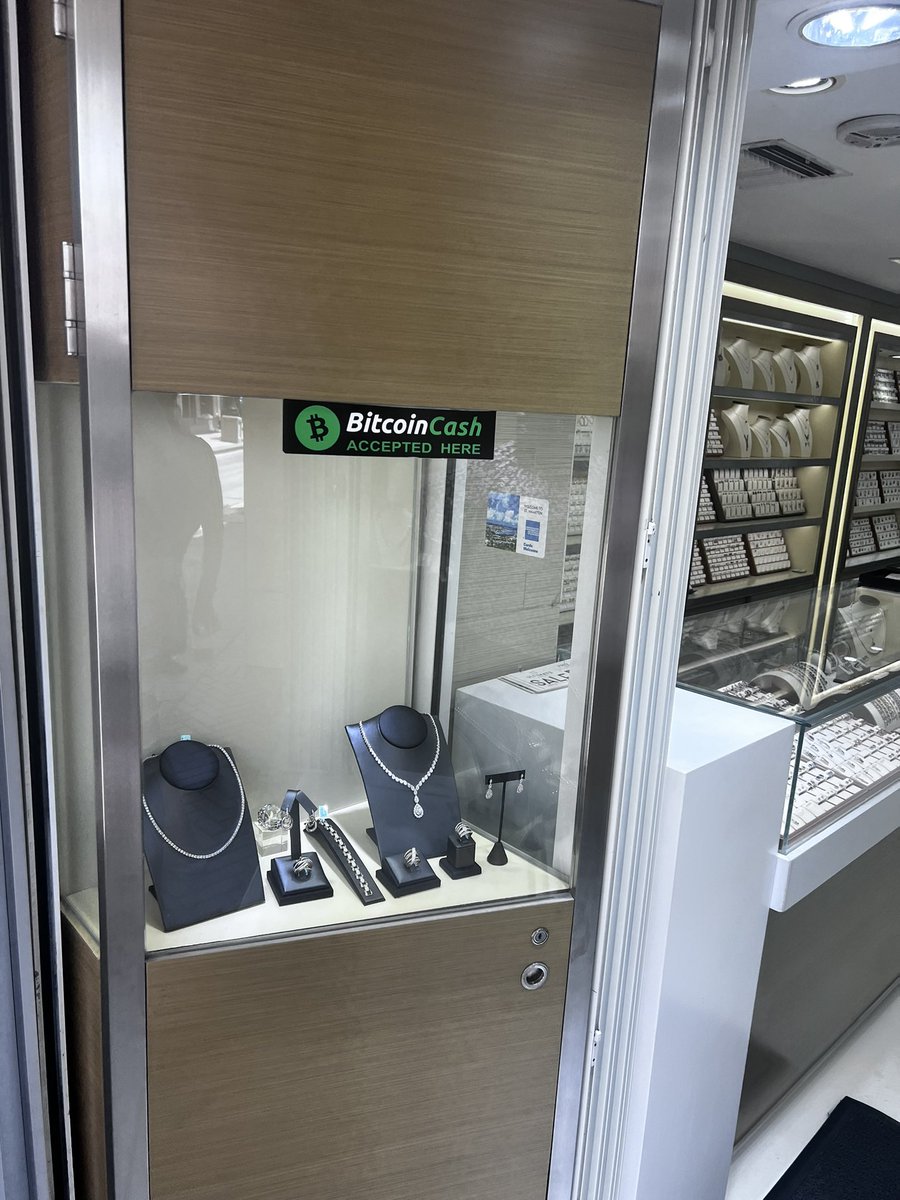 Let’s speak facts. The ONLY coin in crypto getting the most adoption for real world usage is $BCH. I’ve seen this sign in multiple shops in the Caribbean &amp; in America. I dont see as much #Bitcoin I dont see #ethereum, I don’t see $hex. Why is it that nobody is talking about this?