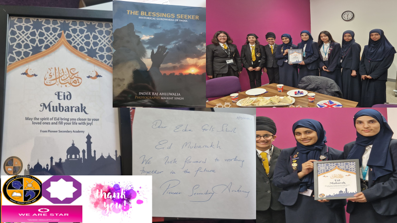 edengirlsslough's tweet photo. Eden Slough is deeply honoured to have the privilege of establishing a newly founded relationship with our good friends @PSA_Bucks
Thank you for your kind gesture of the beautiful image and literature as part of an Eid gift. #GainingAnUnderstanding #NewFriendships #NoBarriers https://t.co/Wd8YjPVIr8