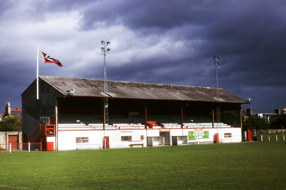 Kingsmills Park, home to Inverness Thistle up until the merger with Caledonian in 1994. Pic: Bob Lilliman, 1981.