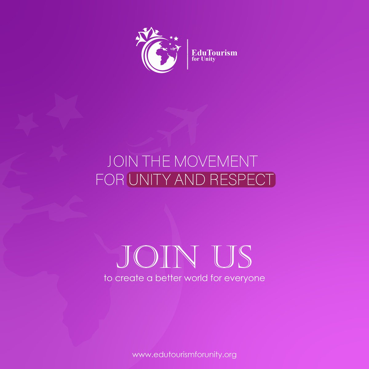 EduTourForUnity's tweet photo. At EduTourism for Unity, we believe in the power of unity and respect. Join our movement and become part of a community that values diversity, culture, and community empowerment. 

#EduTourismforUnity #Discover #Learn #Lead #Join #Movement #Unity #Respect https://t.co/usGl1YWqbI