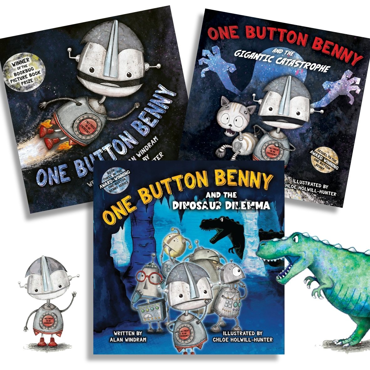 🎉🦖🤖 Happy #StarWarsDay and a MASSIVE #HappyPublicationDay to @Clos_Line_UK and @akwindram for #OneButtonBennyAndTheDinosaurDilemma . In the shops today and to order online. Yay! #BennysBack 🎉🦖🤖