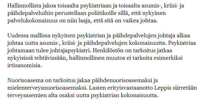 MiikkaPiiroinen's tweet photo. 🤯Käsittämätöntä @helsinginsote: #Nuorisoasema'n päihde- ja mielenterveystyötä revitään toisistaan erilleen. Nuoria putoilee palvelujen väliin mm. kaksoisdiagnoosien takia jo nyt - miten varmistetaan, ettei jatkossa käy niin? Onko työntekijöitä kuultu?
👉https://t.co/V2VG6GrS6V https://t.co/XAuDGxHX5y