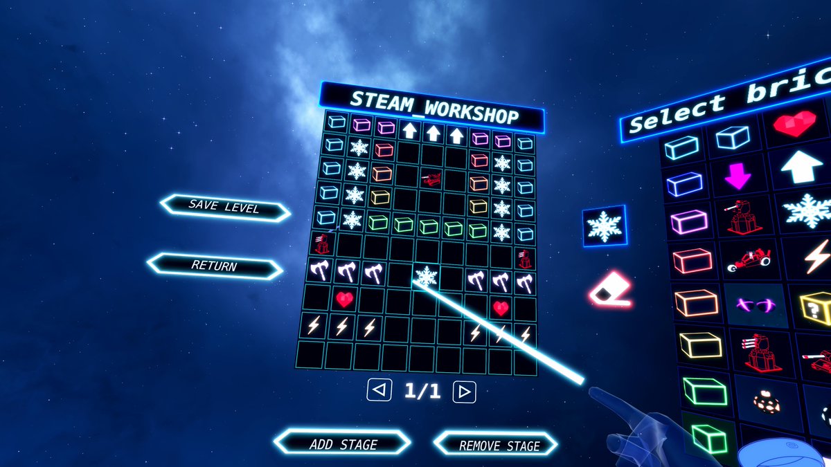 VRNOID's tweet photo. VRNOID update: Workshop Beta
https://t.co/1c2jj5ufbO
#VR #VRNOID #steamvr #arcade https://t.co/SBqZxH8StP