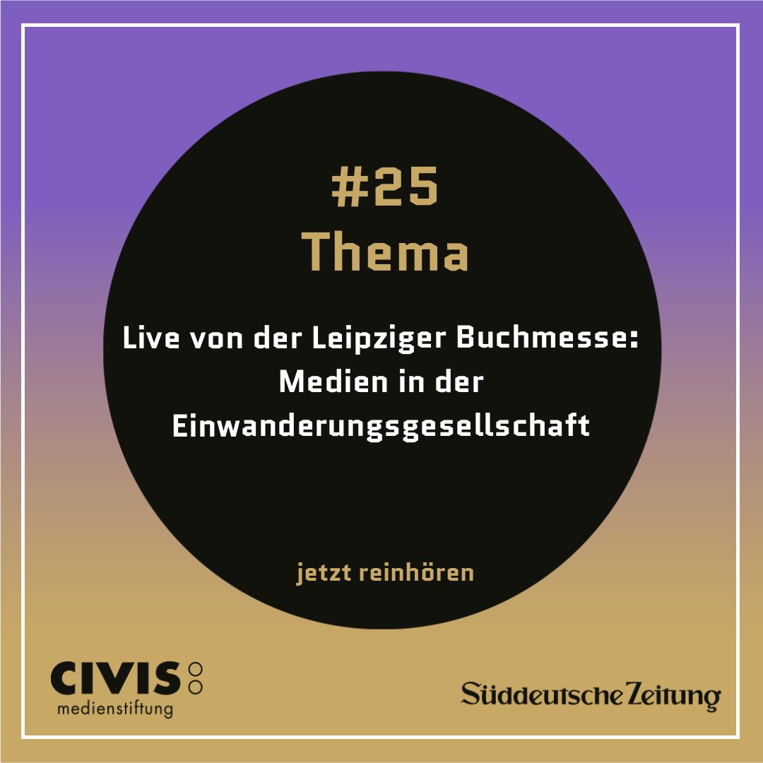 quoted_podcast's tweet photo. Auf welche Weise tragen Medien zum Zusammenleben in einer kulturell vielfältigen Gesellschaft bei? 
Bilden sie die Blickwinkel und Belange von Menschen mit Migrationsgeschichte ausreichend ab? Live-Talk mit @nadia_z und Journalistin Vivian Perković (@perkoplusplus). https://t.co/aZIV0HJ50c